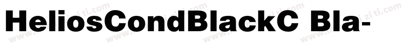 HeliosCondBlackC Bla字体转换